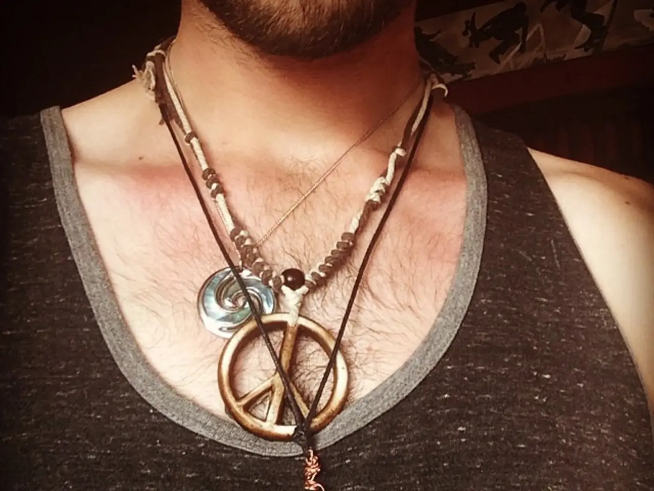 These are the different things worn by a man, this is the inner wear of him in black color.