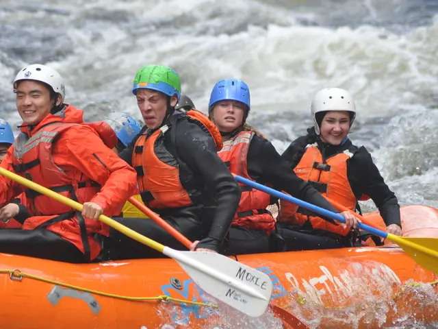 Affordable inflatable kayak, priced at £82 in the UK and $111 in the US, is a preferred choice...