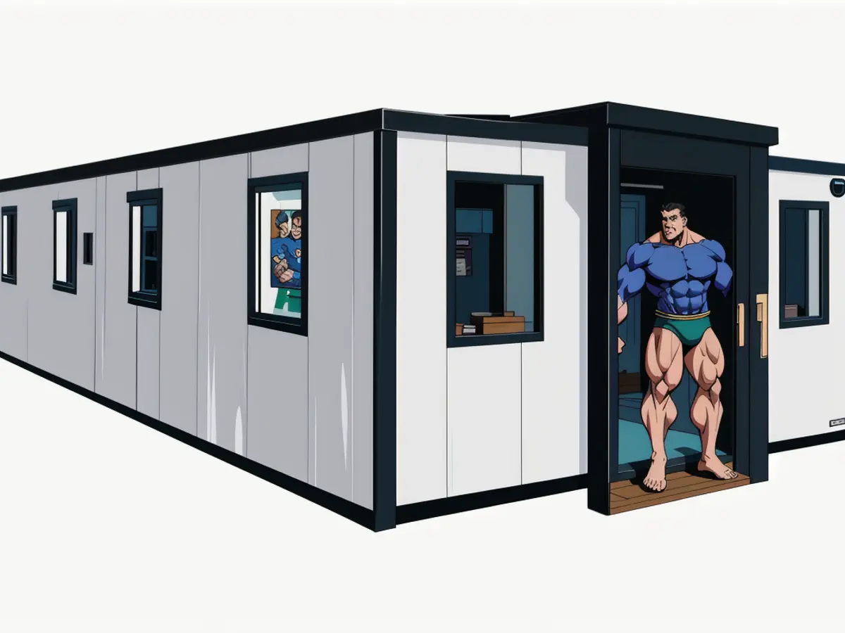 Portable Spacious Living Quarters Measuring 40ft in Length Amazon's Tiny Home Offering Includes Household Appliances and Spacious Closet