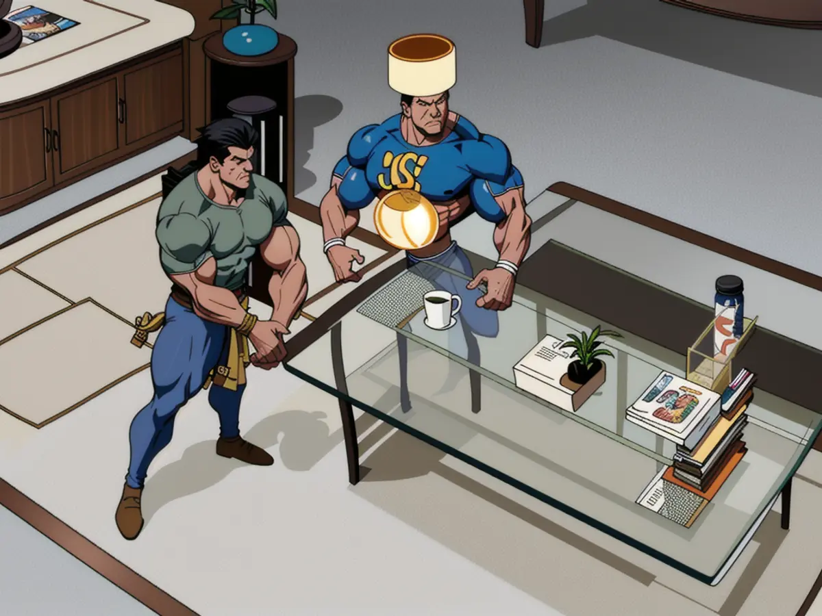 Comfortable living room, highlighted by a glass-topped coffee table, an earthy-toned rug, and a rounded seating arrangement. Notable touches include a wood-supported base and a cluster of greenery as a focal point. Comfortable living room, showcasing a glass-topped coffee table with wooden base, soft rug, and rounded seating arrangement. The minimalist decor includes a set of greenery in a small pot as a focal point.