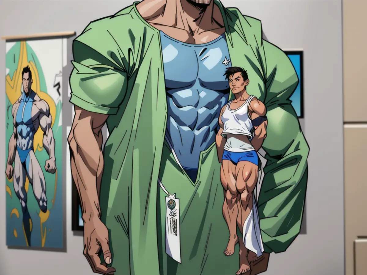 Event: Man Arrested for Alleged Online Harassment High-class individual showcasing a layered gown featuring voluminous arm cuffs and a leg-baring split, positioned by a glass pane.